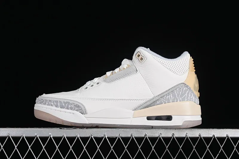 All categories Air Jordan Jordan series basketball shoes Air Jordan 3 C version Air Jordan 3 "Craft Ivory" AJ3 Joe 3 ivory white full first layer FJ9479-100